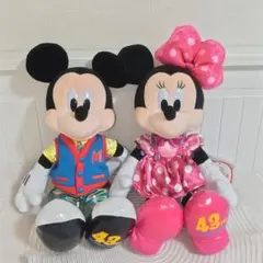 ディズニーランド 43周年 トゥーンタウン ミッキー ミニー ぬいぐるみ