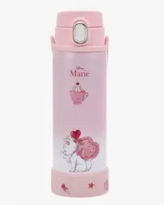 新品ディズニー購入マリー おしゃれキャット ステンレスボトル ストラップ付き