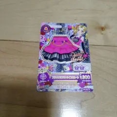 アイカツカード　ブラックラブストライプスカート　ドーリーデビル