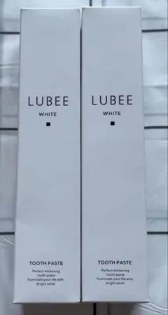 薬用ハミガキ LUBEE ルビーホワイト 80g 2個セット ホワイトニング