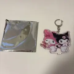 宇佐美ガソリンスタンド　マイメロとクロミアクリルキーホルダー