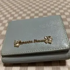 Samantha Thavasa ✨三つ折り財布 ライトブルー‼️(美品)最終価格のサムネイル