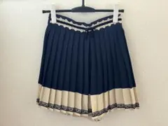 axes famme プリーツバイカラーキュロット　Mサイズ