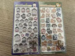 ボンボンドロップシール　和柄　お相撲さん　柴犬