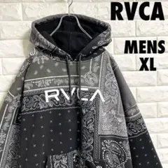 RVCA ルーカ　プルオーバーパーカー　ペイズリー柄　メンズXLサイズ