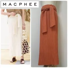 MACPHEE コットンブークレワイドリブ ミディIラインスカートのサムネイル