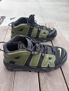 27.5cm NIKE MORE UPTEMPO ブラック オリーブモアテン