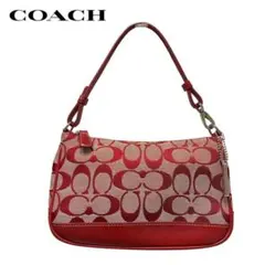 □COACH コーチ シグネチャー アクセサリーポーチ ハンドバッグ