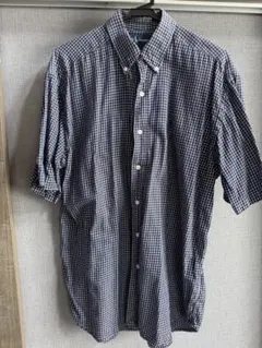 90s Ralph Lauren 半袖ボタンダウン LL ビンテージ 格子 黒 - メルカリ