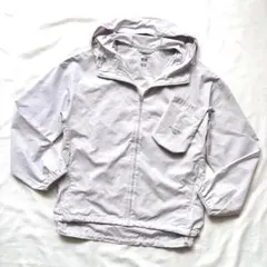 UNIQLO ポケッタブルUVカットパーカ ライトグレー S