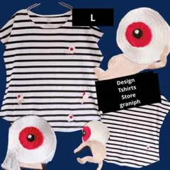 ゲゲゲの鬼太郎/刺繍/ノースリーブ/Tシャツ/水木しげる/目玉のおやじ