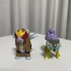 ポケモン　モンコレ　初期　エンテイとライコウ フィギュアセット