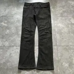 00s diesel stretch black flare denim Y2K