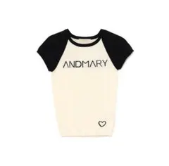 andmary Mary logo knit tops ivory - メルカリ