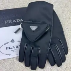 PRADA プラダ　手袋　本革　未使用品に近い プラダ PRADA 手袋レディース レザー 本革 - メルカリ