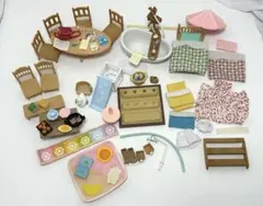 シルバニアファミリー 家具 お風呂 寝具 小物まとめ売り バラエティセット