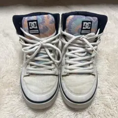 DC SHOES ハイカットスニーカー ホワイト タイダイ柄のサムネイル