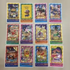 クレヨンしんちゃん 映画 デコステッカー 12枚セット まとめ売り