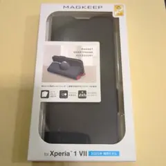 ELECOM MAGKEEP Xperia 1 VII 手帳型ケース ブラック