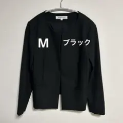 NATURAL BEAUTY BASIC ノーカラージャケット M ブラック