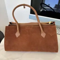 ブラウン スエード トートバッグ