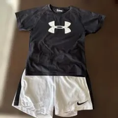 Under Armour TシャツとNikeショートパンツセット