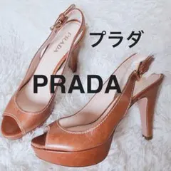 新品・プラダ◆PRADA オープントゥパンプス ヒールサンダル ミュール 靴のサムネイル