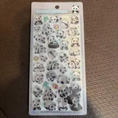ボンボンドロップシール　パンダ