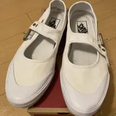 VANS メリージェーン ホワイト キャンバス スニーカー