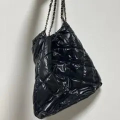 キルティングバック ブラック