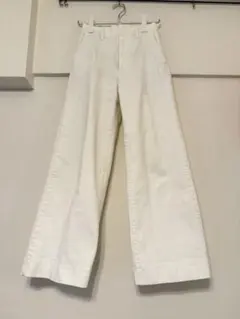 UNIQLO ホワイト ワイドデニムパンツ Sサイズ