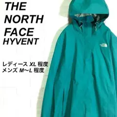 (春コーデ) ノースフェイス 薄手マウンテンパーカー 刺繍ロゴ グリーン XL