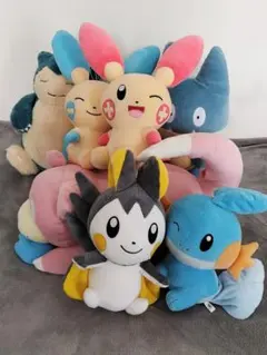Pokemonポケモン ぬいぐるみ マスコット７点セット