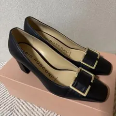 ファビオルスコーニ パンプス ヒール 黒 36 1/2のサムネイル