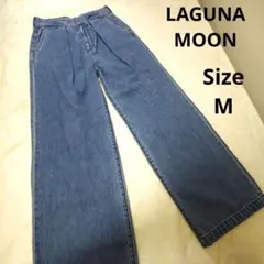 【オシャレ☆タグ付き☆LAGUNA MOON】青　デニムパンツ　サイズMのサムネイル