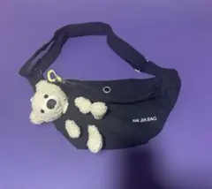 AMI JIA BAG ぬいぐるみ付きボディ&ウエストバッグ　クマ　白も有