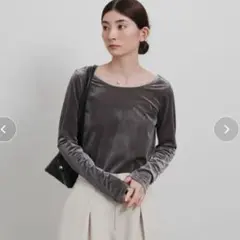 selectmoca バレエネックベロアトップスのサムネイル