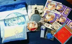 鬼滅の刃 宇髄天元 原画展 きんちゃく 根付 おなまえタグ クリアポーチ