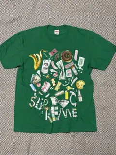 Supreme イラストプリント Tシャツ Mサイズ グリーン