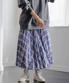 洗えるプリーツスカート ニコアンド Niko and… スカート