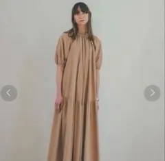CLANE ベージュ ロングワンピースのサムネイル