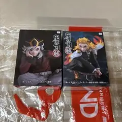 鬼滅の刃　ぬーどるストッパーフィギュア　煉獄杏寿郎　童磨　ROUND1限定