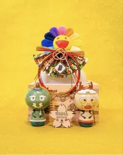 村上隆 風神雷神こけし 卯三郎の孫コラボ　京都限定　完全未開封　送料込み 村上隆 「風神雷神 こけし」がご購入いただけます。 ー NOISEKING