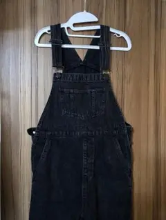 GU サロペット デニム ブラック