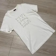 DIESEL ホワイト Tシャツ グラフィック ユニセックス 接触冷感