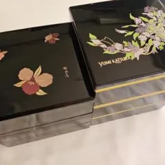 YUMI KATSURA 重箱 2個セット 漆器 花柄