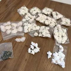 ハンドメイドフラワーパーツまとめて　イヤリングピアスパーツ