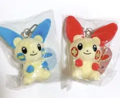 ポケモン プラスル &マイナン ぬいぐるみ キーリング キーホルダー　韓国限定