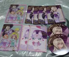 名探偵プリキュア× 極楽湯 森亜るるか4枚　マシュタン2枚　カード2枚フードタグ