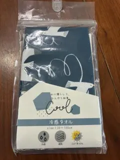冷感タオル かもめ柄 20×100cm